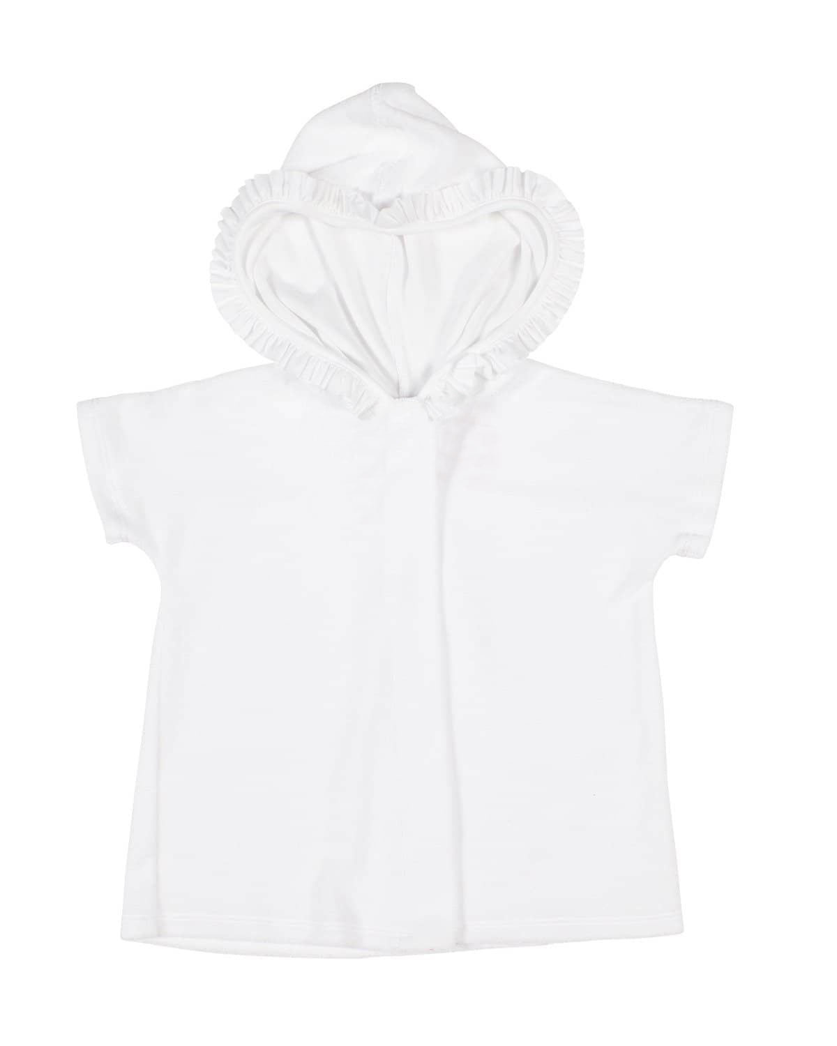 Florence Eiseman White Terry Hooded Kimono Coverup