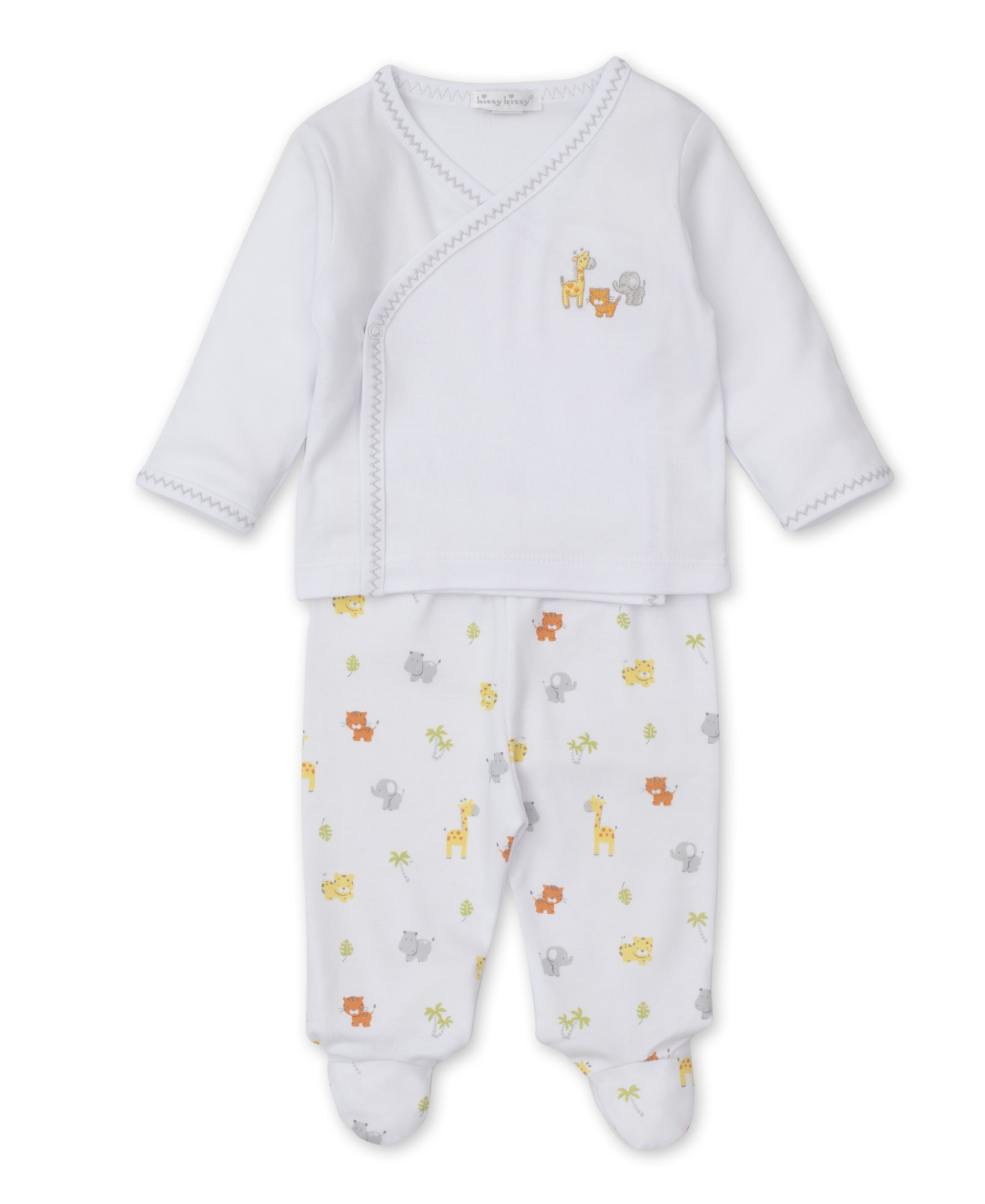 Kissy Kissy Jungle Tumble Footed Pant Set