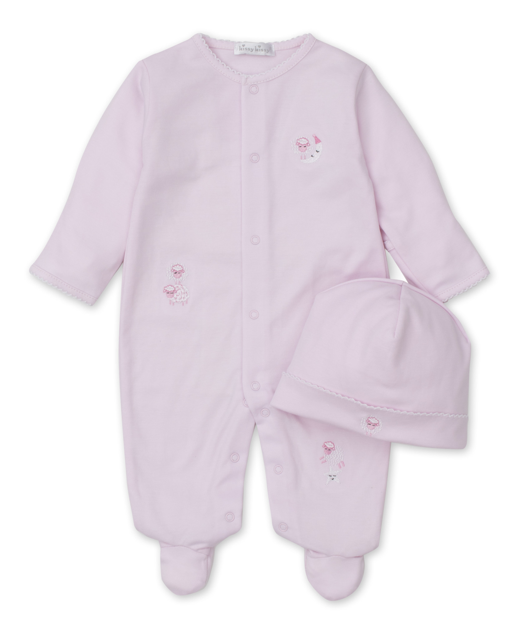 Kissy Kissy Pink Night Night Lammies Footie Set