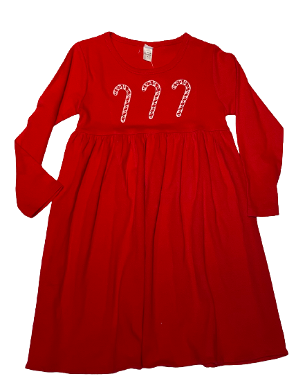 Little Hoot Candy Cane Red Dress Little Hoot Candy Cane Red Dress