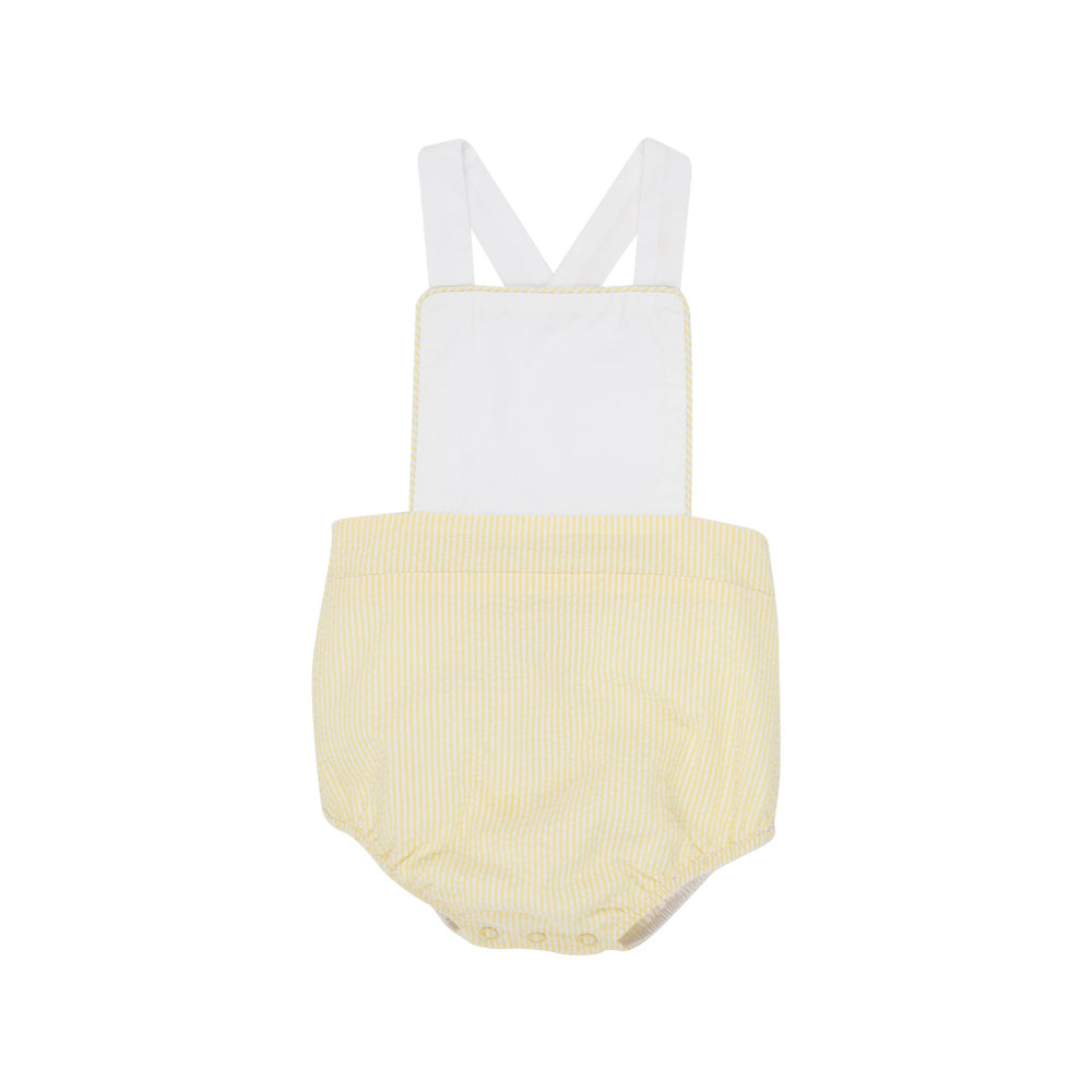 Beaufort Bonnet Sunny Yellow Seersucker Sayre Sunsuit