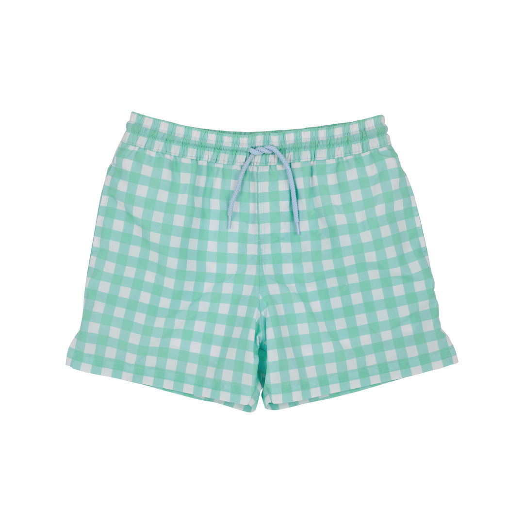 Beaufort Bonnet Green Gingham Tortola Trunks
