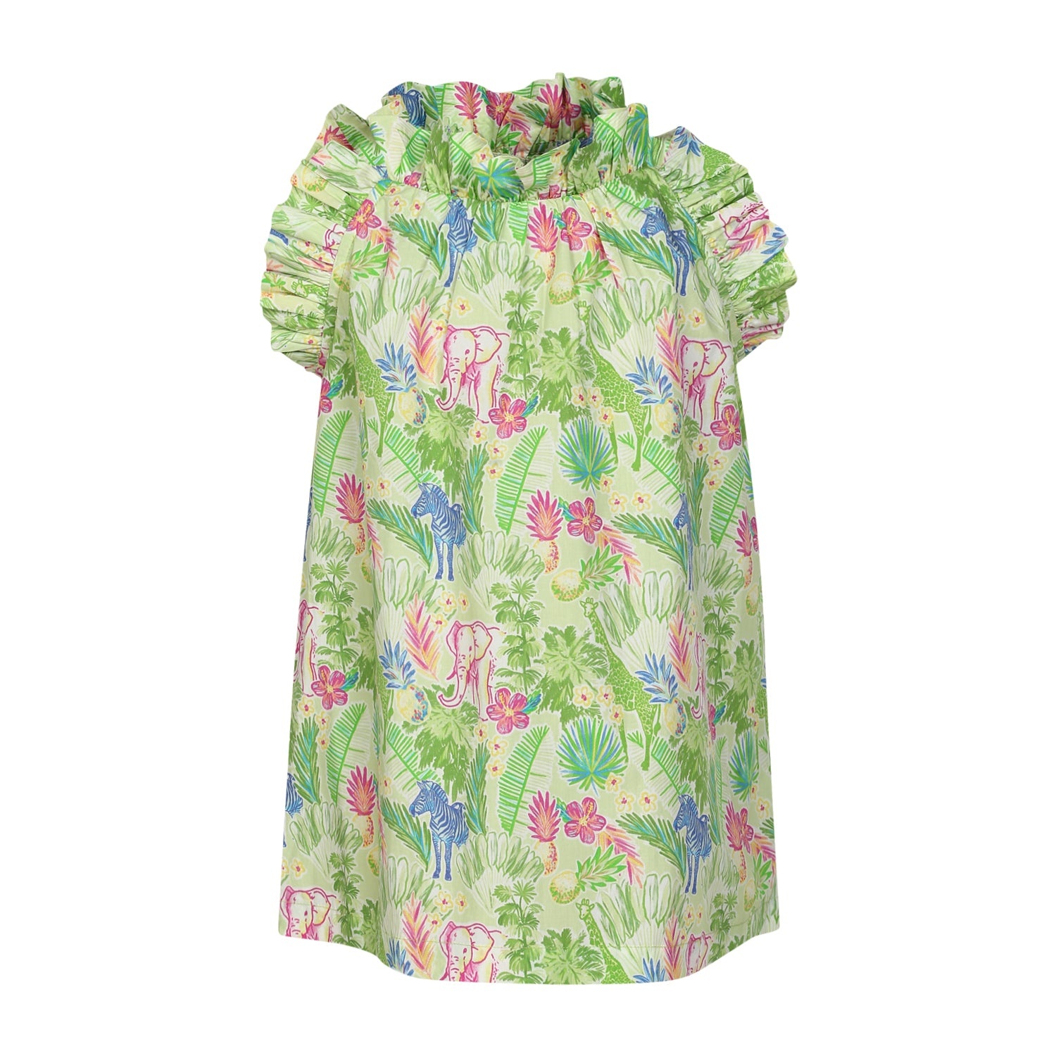 Carvalho Couture Chaney Sleeveless Ruffle Top