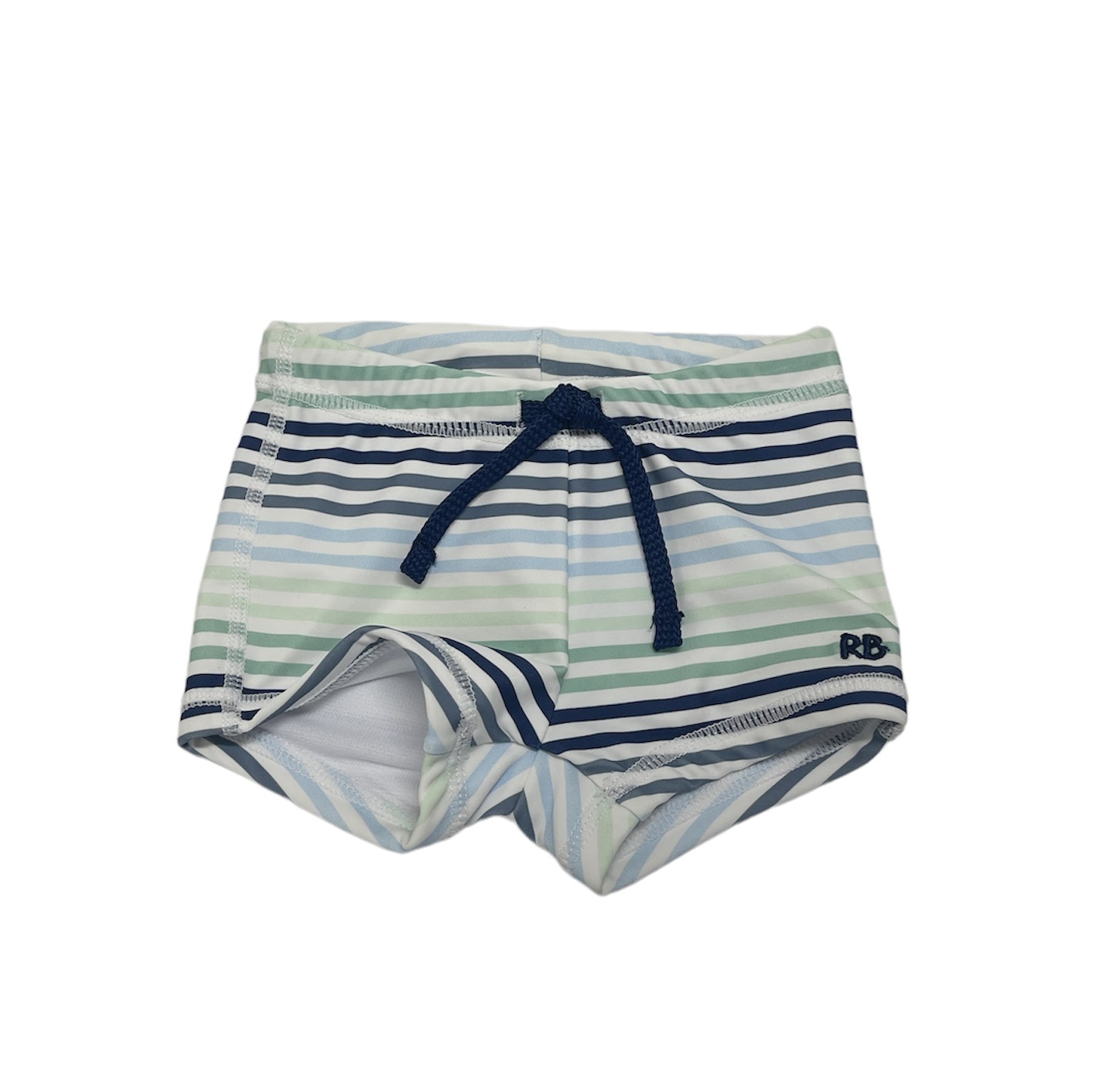 Ruffle Butts Coastal Stripes Swim Shorties