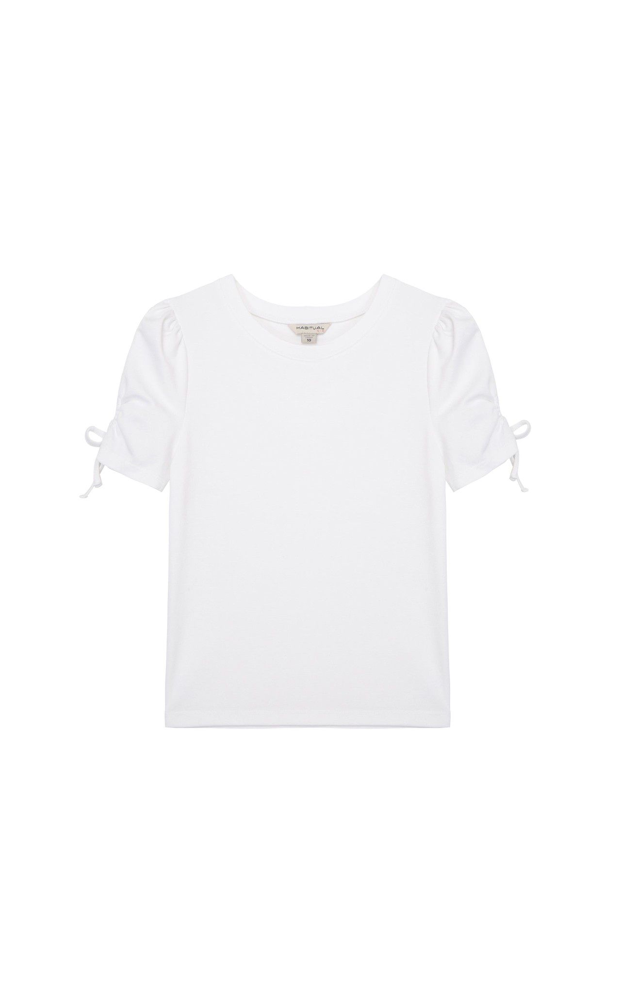 Habitual White Keyhole Sleeve Knit Top