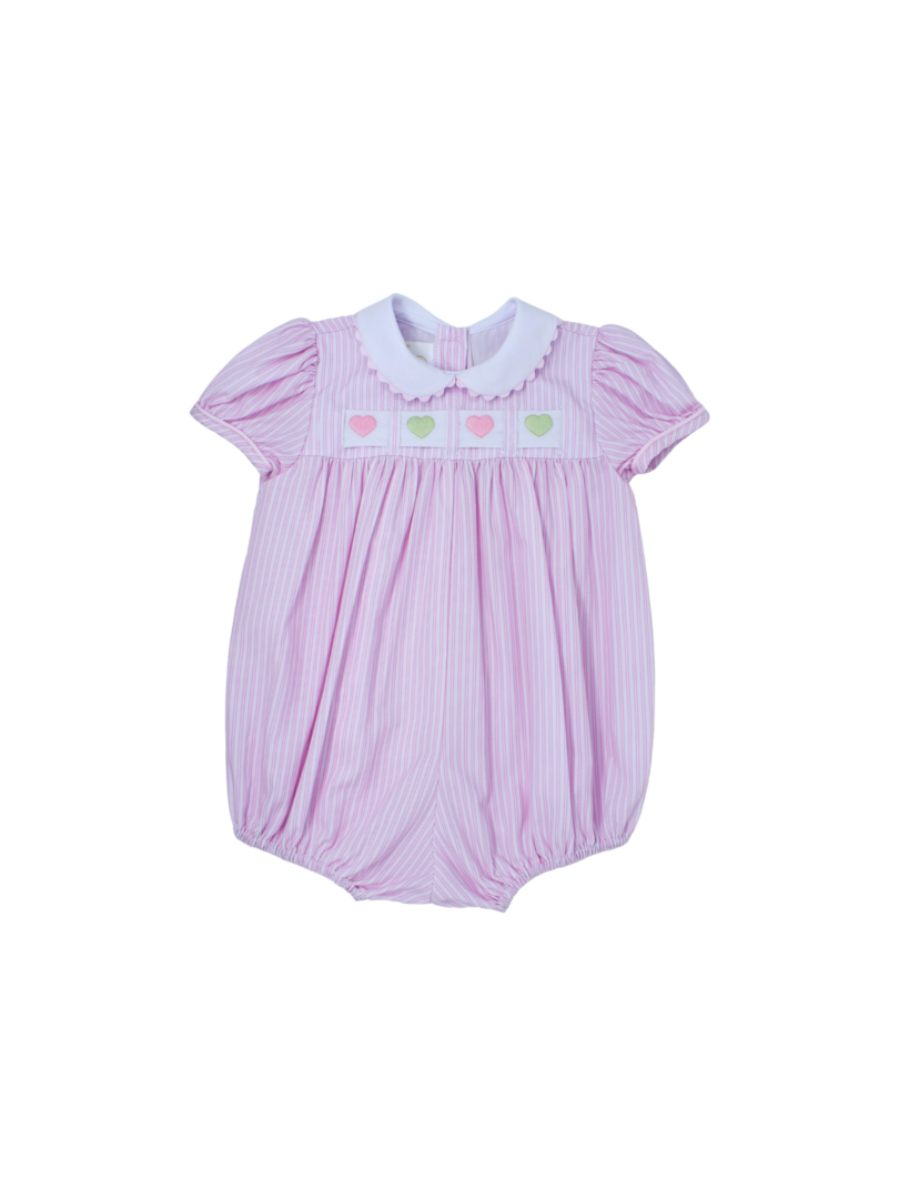 Lullaby Set Pink Pinstripe Ruth Ribbon Bubble