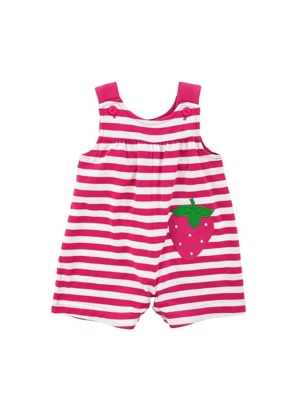 Florence Eiseman Strawberry Stripe Knit Romper