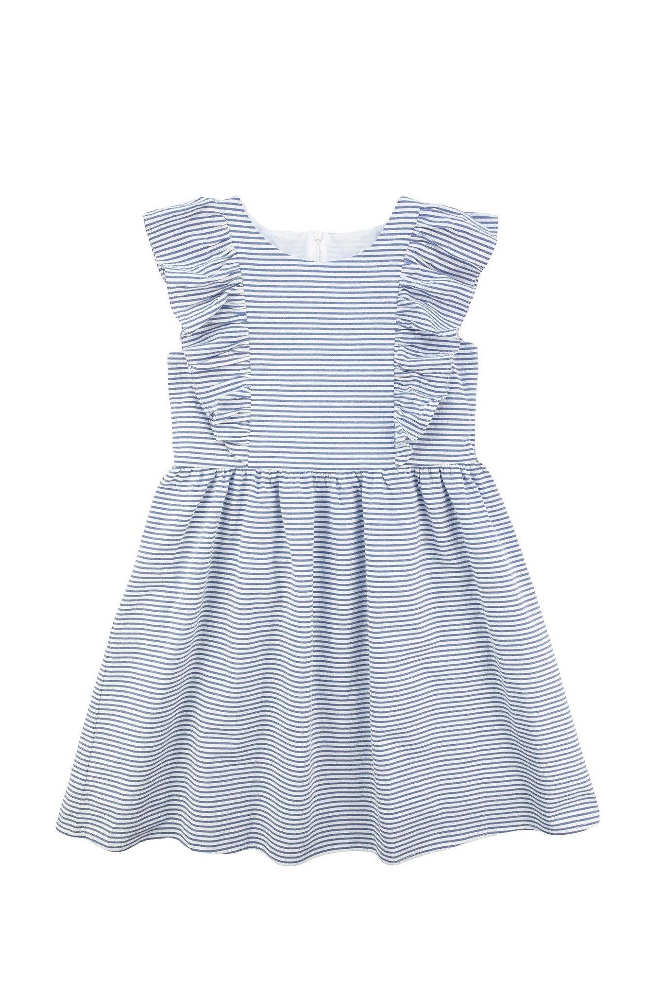 Florence Eiseman Ruffle Front Seersucker Dress