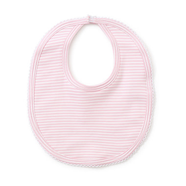 Kissy Kissy Pink Simple Stripes Bib