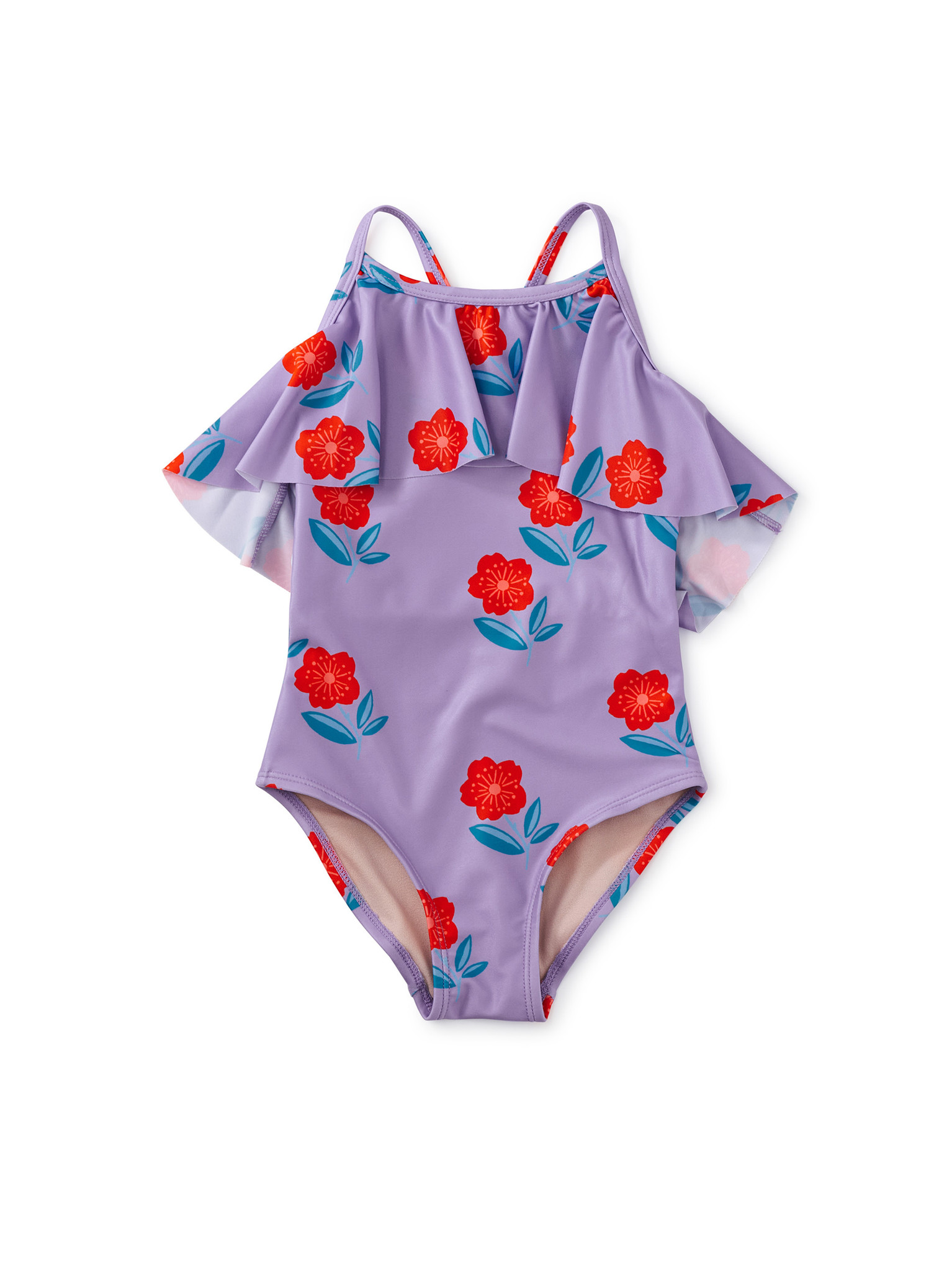 Tea Collection Tossed Sakura Flutter Swimsuit