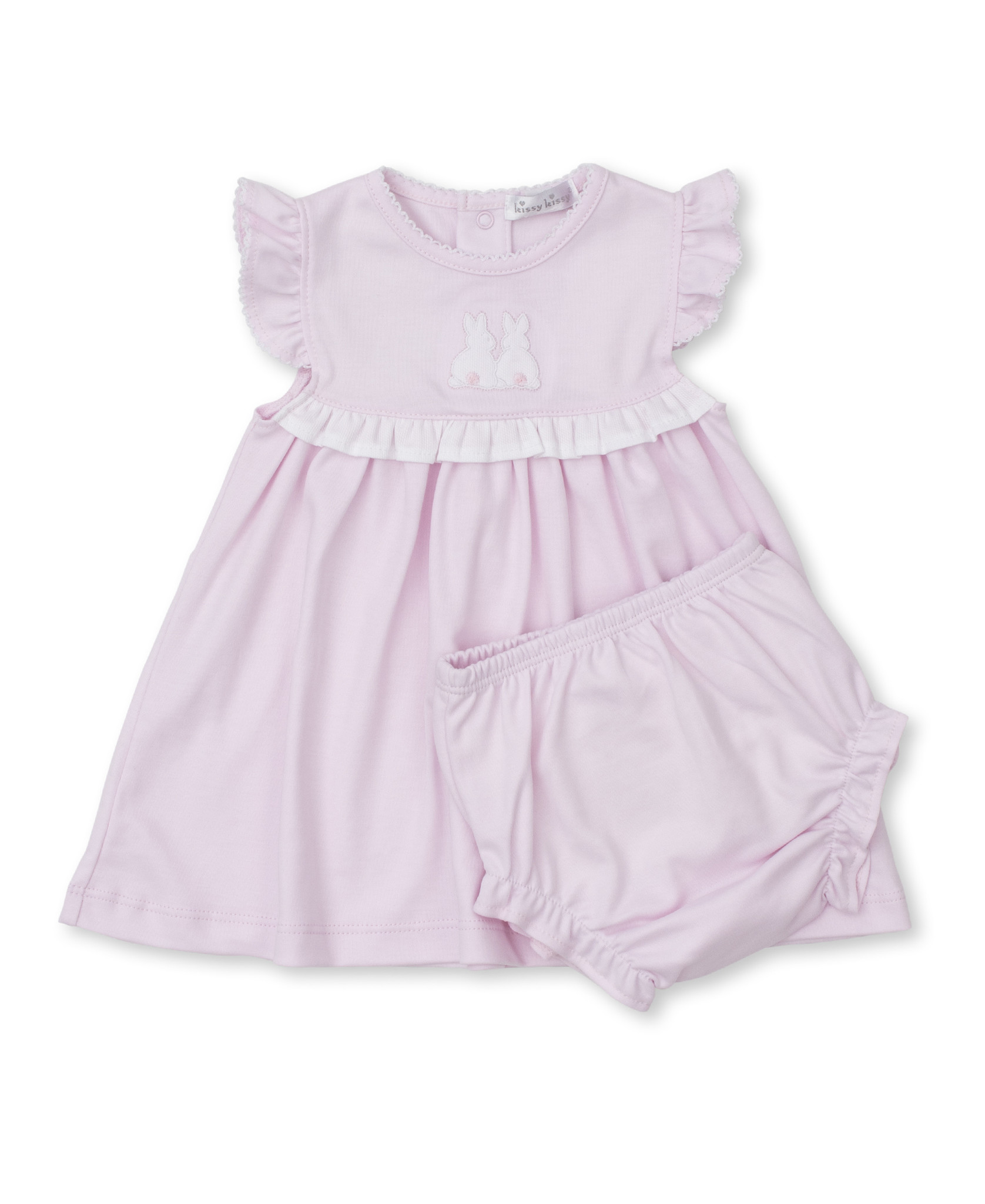 Kissy Kissy Pink Pique Bunny Dress Set