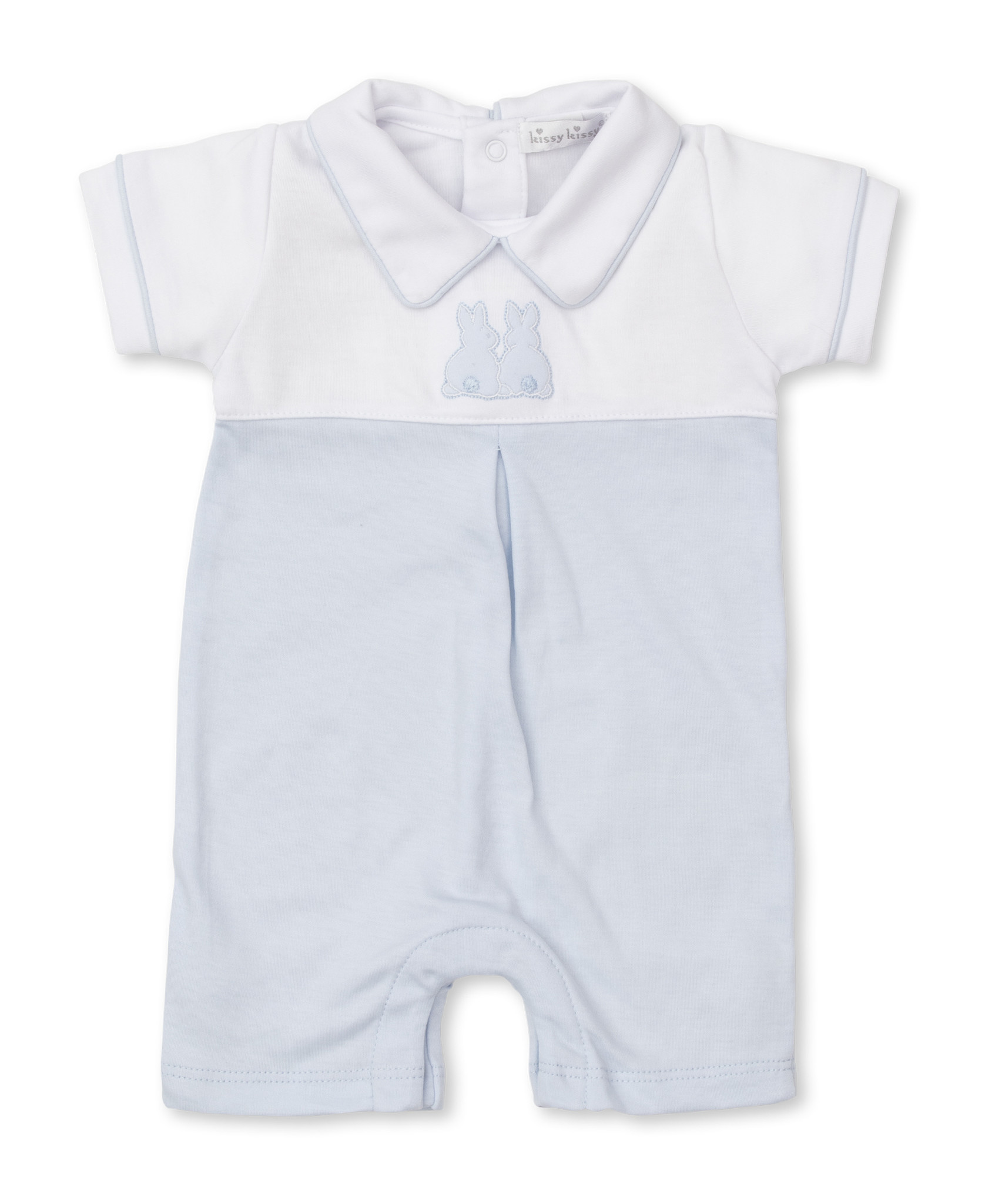 Kissy Kissy Blue Pique Bunnies Playsuit