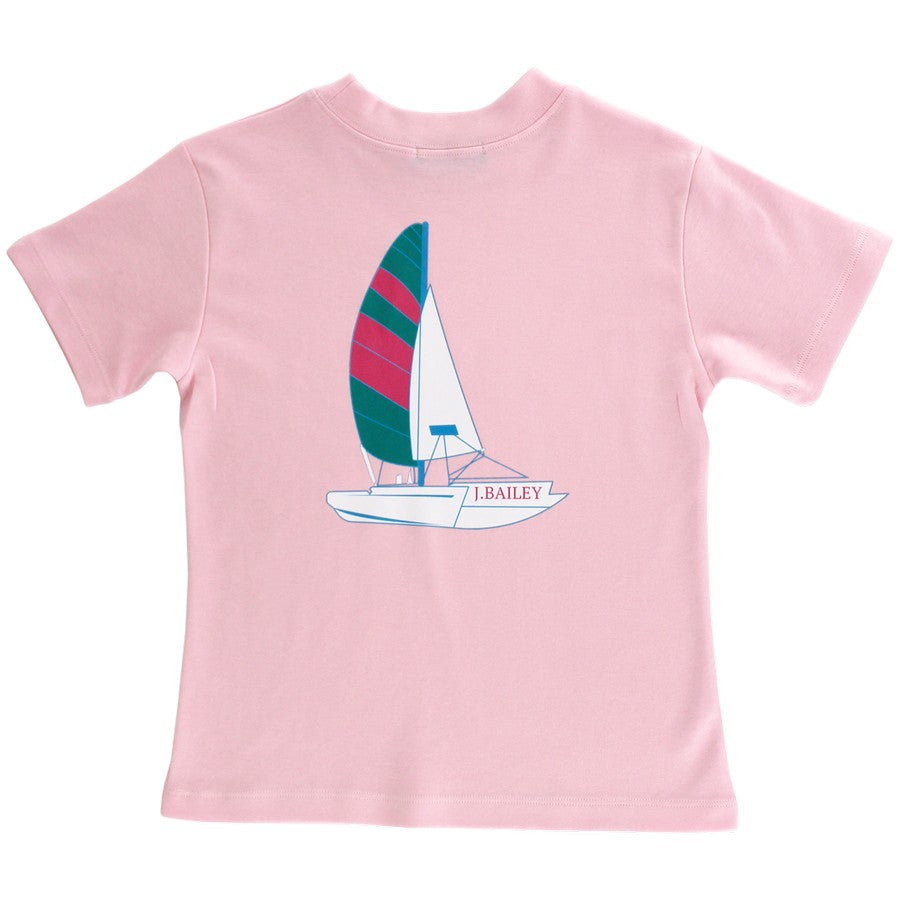 Bailey Boys Pink Hobie Cat Logo Tee Bailey Boys Pink Hobie Cat Logo Tee