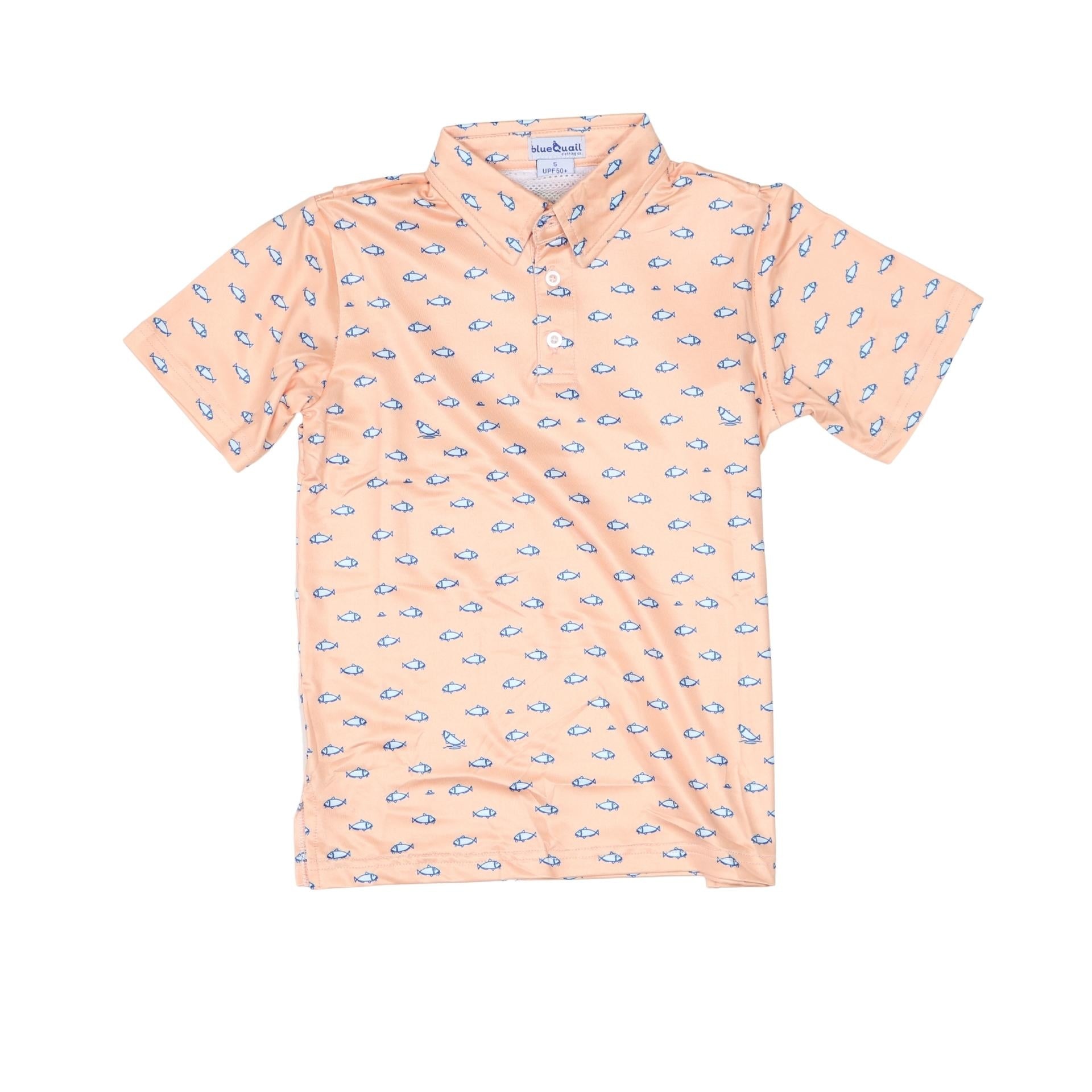 Blue Quail Catfish Performance Polo