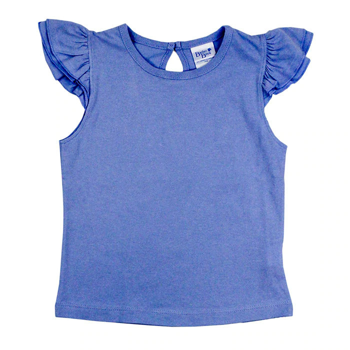 Bailey Boys Light Blue Ruffled Sleeve Tee