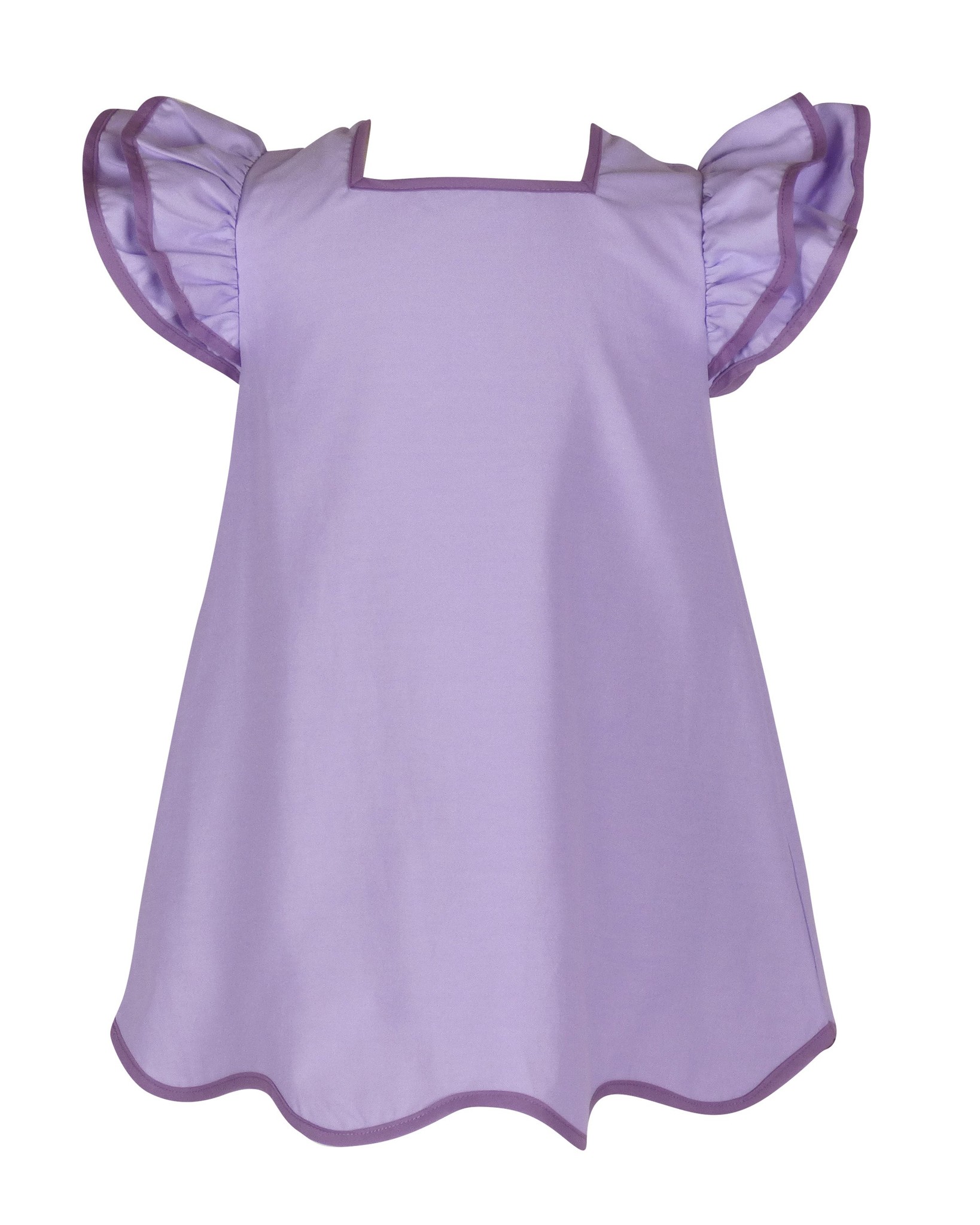The Yellow Lamb Oxford Purple Lauren Dress