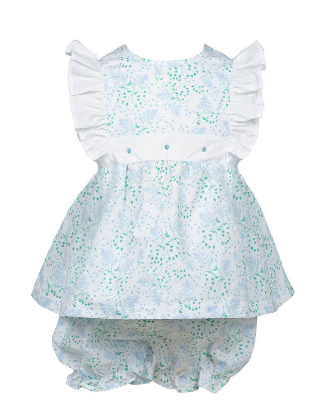 the proper peony Olivia Floral Bloomer Set