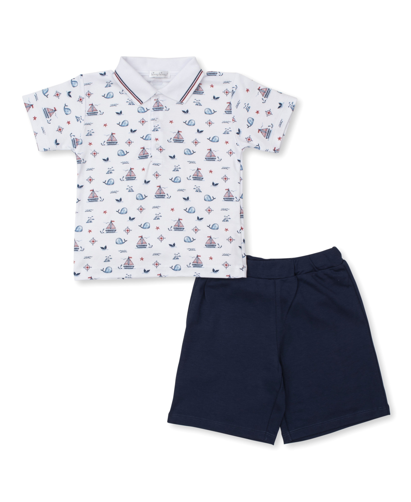 Kissy Kissy Sails n Whales Bermuda Set