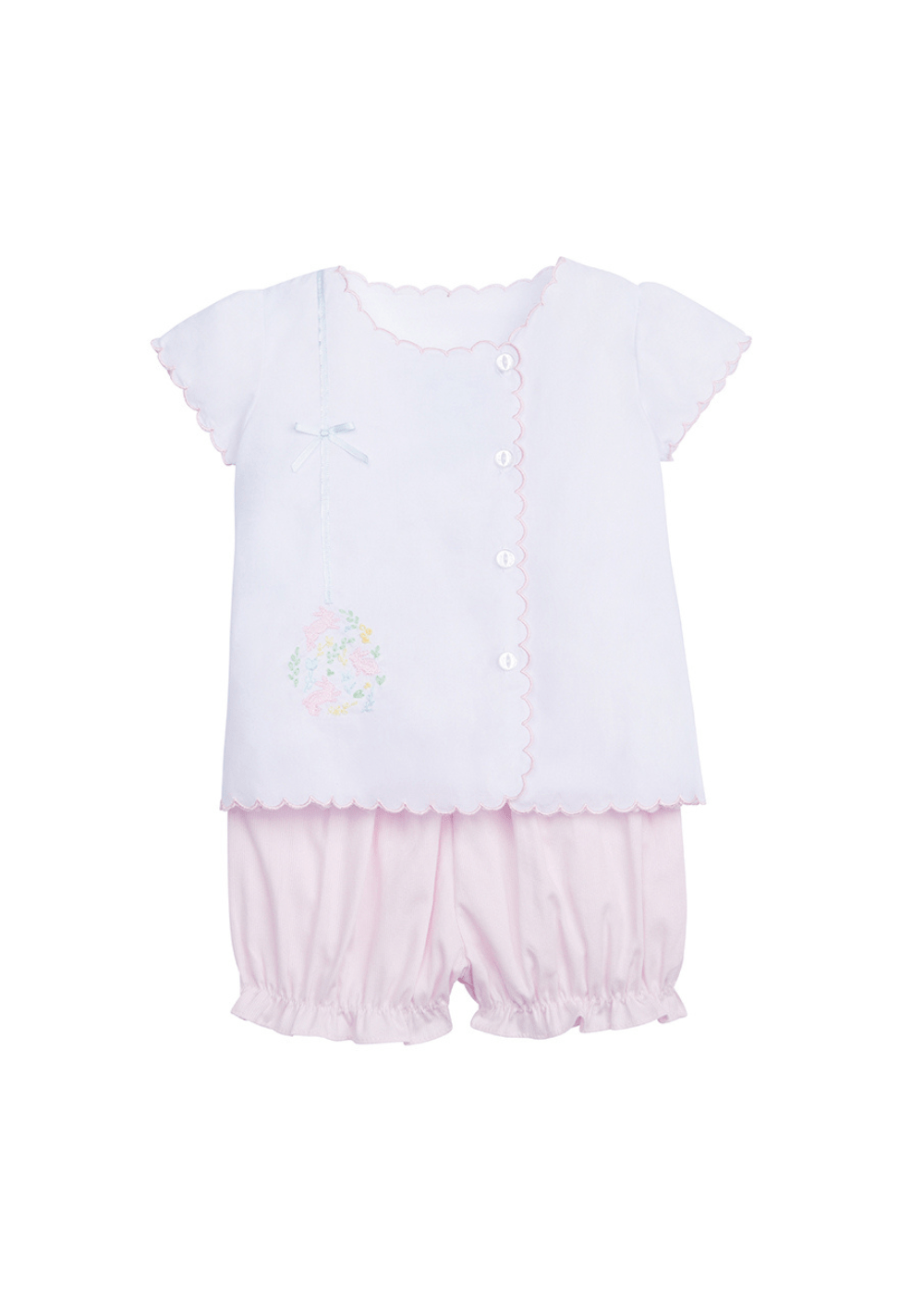 Little English Pink Bunnies Bloomer Set