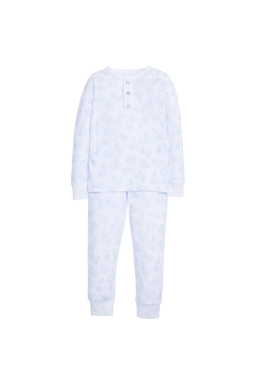 Little English Blue Bunny Jammies