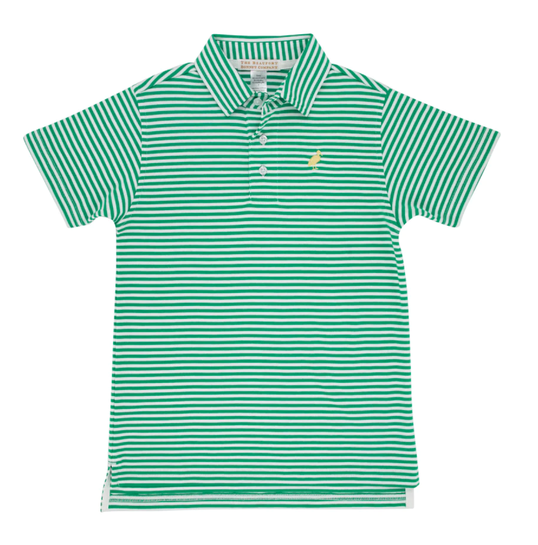 Beaufort Bonnet Green Stripe Prim Proper Polo