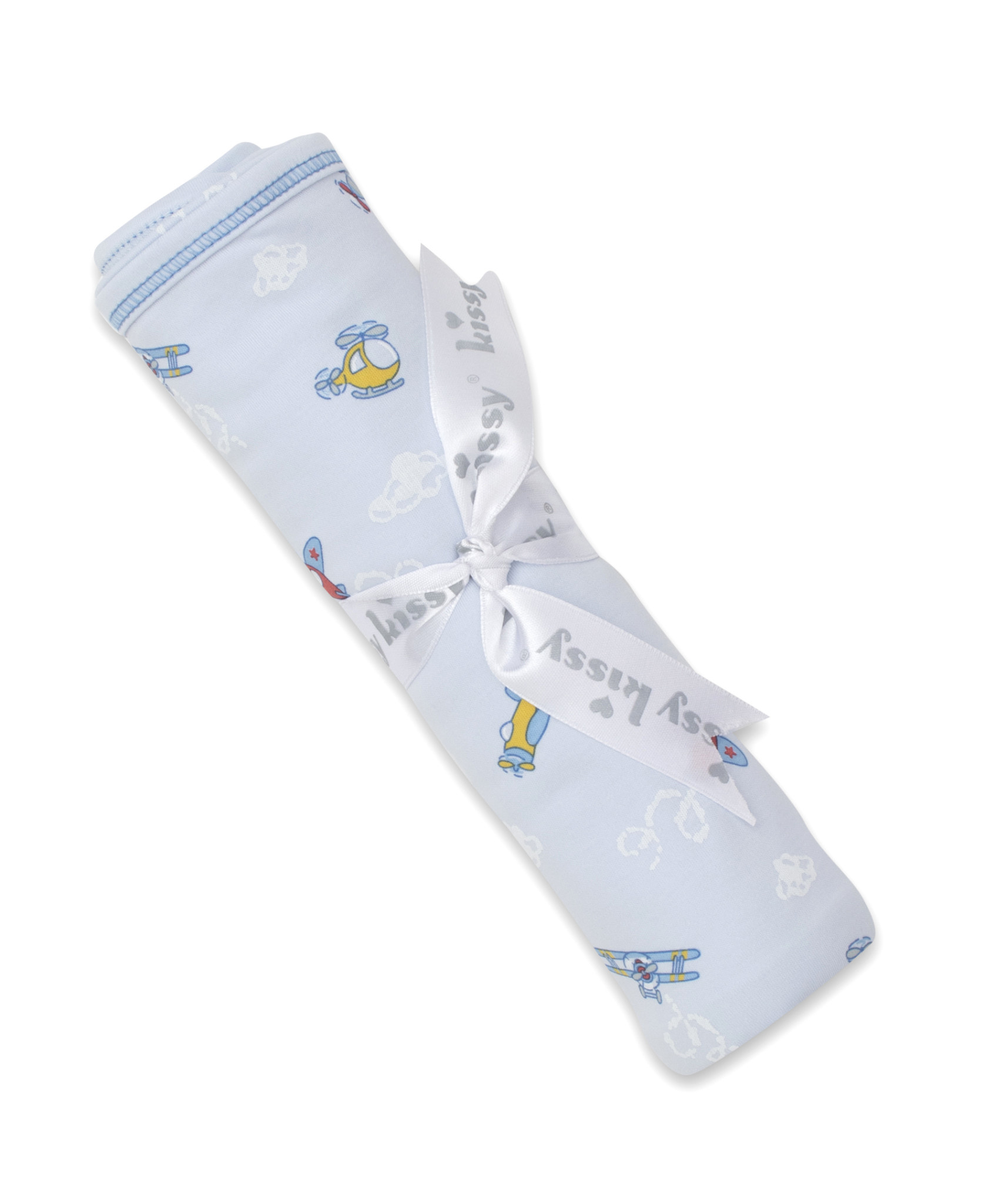 Kissy Kissy Blue Sky Planes Blanket