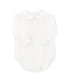 Boys White Knit Long Sleeve Onesie