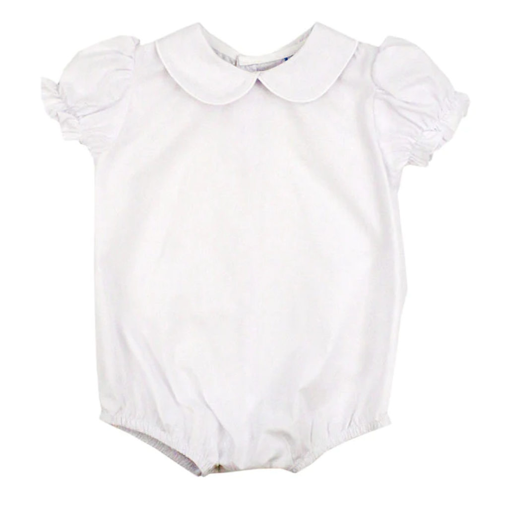 Bailey Boys Girls SS Piped Button Back Onesie