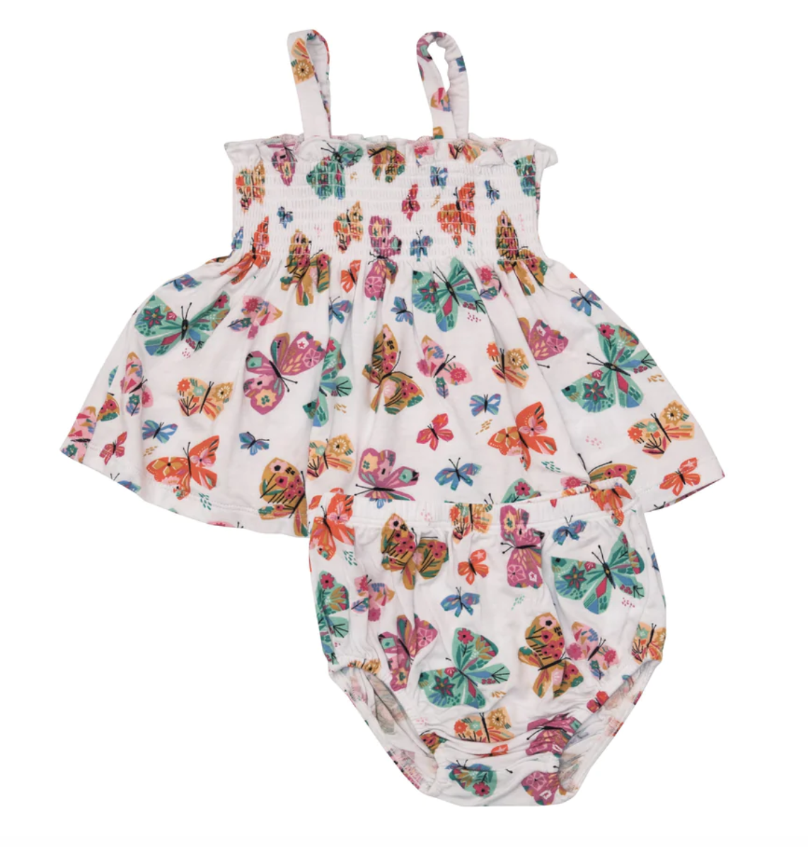 Angel Dear Geo Butterfly Smocked Bloomer Set