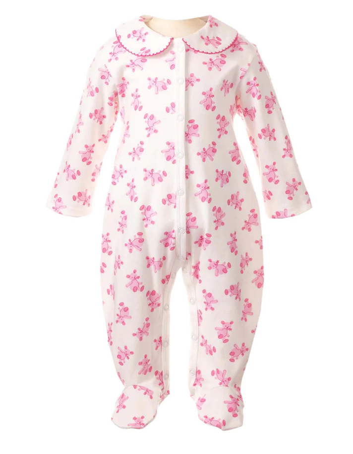 Rachel Riley Pink Teddy Babygro