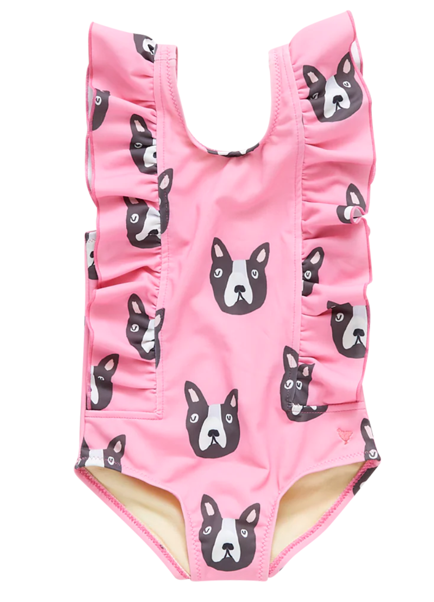 Pink Chicken Pink Boston Terrier Katniss Suit