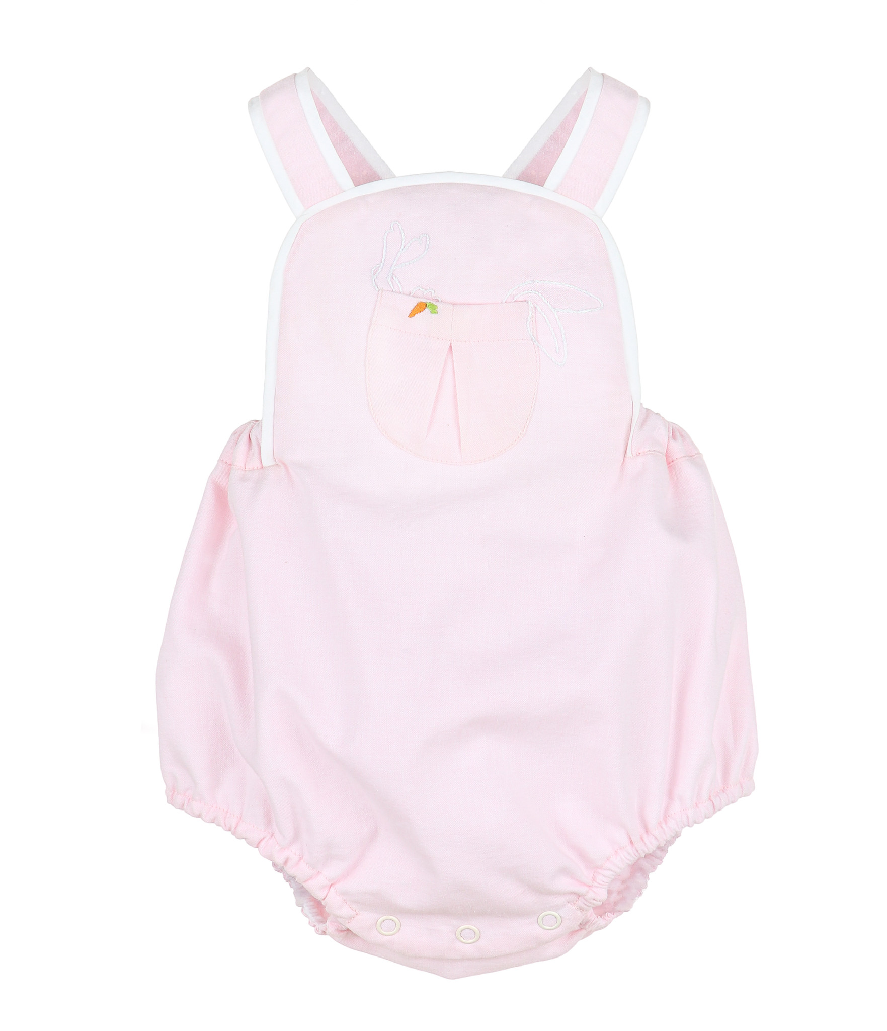 Sophie and Lucas Pink Pocket Bunnies Sunsuit