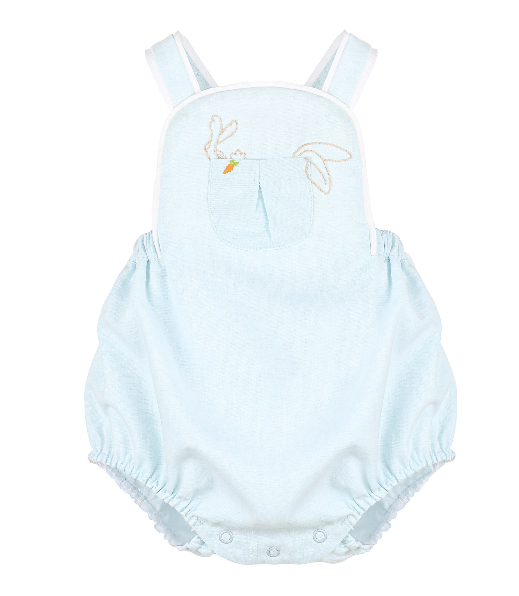 Sophie and Lucas Aqua Pocket Bunnies Sunsuit Sophie and Lucas Aqua Pocket Bunnies Sunsuit