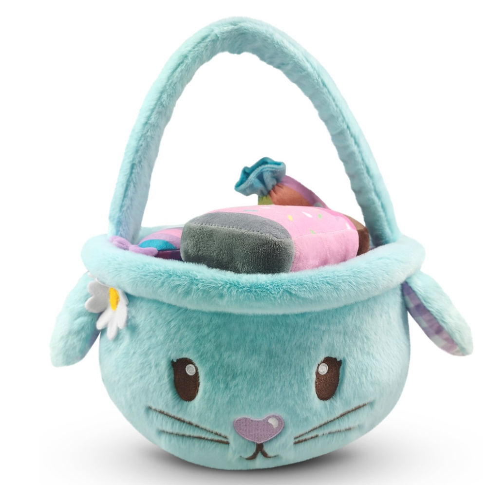 Iscream Too Sweet Plush Bunny Basket Iscream Too Sweet Plush Bunny Basket