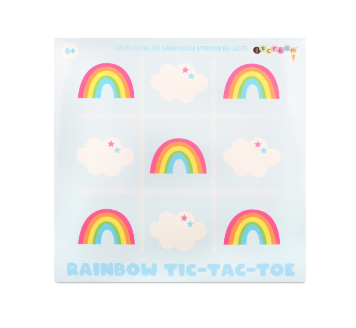 Iscream Rainbow Lucite Tic Tac Toe