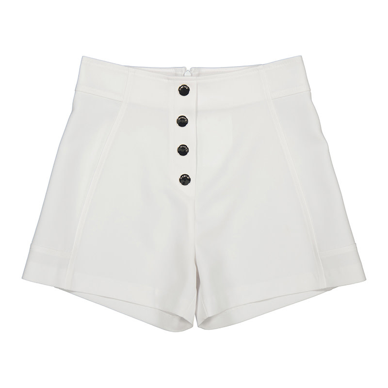 Mayoral White Crepe Shorts Mayoral White Crepe Shorts