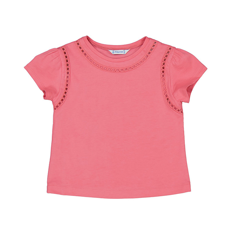 Mayoral Peony Embroidered Shirt
