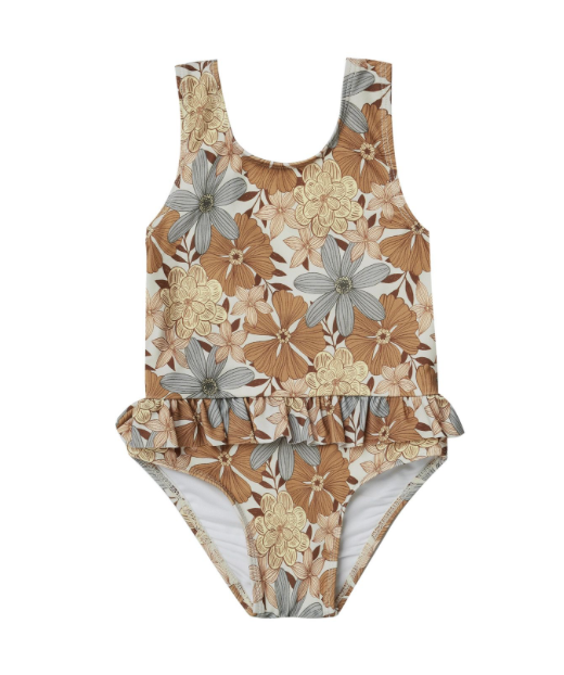 Rylee & Cru Safari Floral Skirted One Piece
