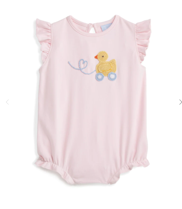 bella bliss Pink Duckie Applique Beatrix Bubble