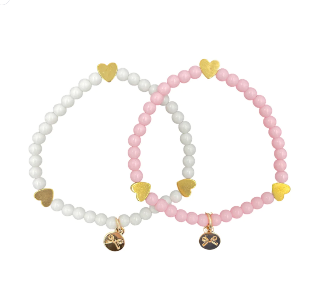 Bits & Bows Heart Bracelet Set