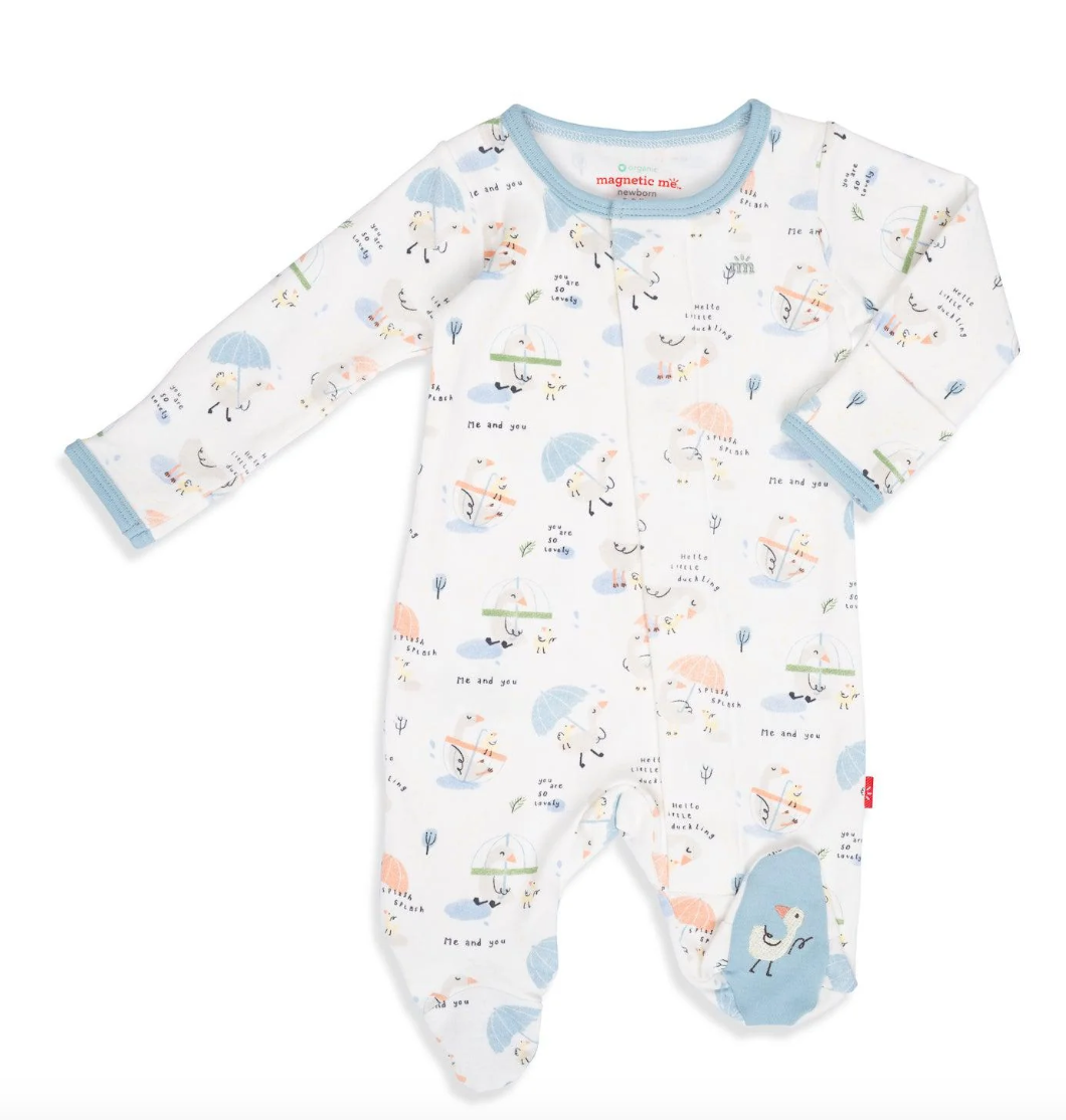 Magnificent Baby Little Duckling Organic Footie