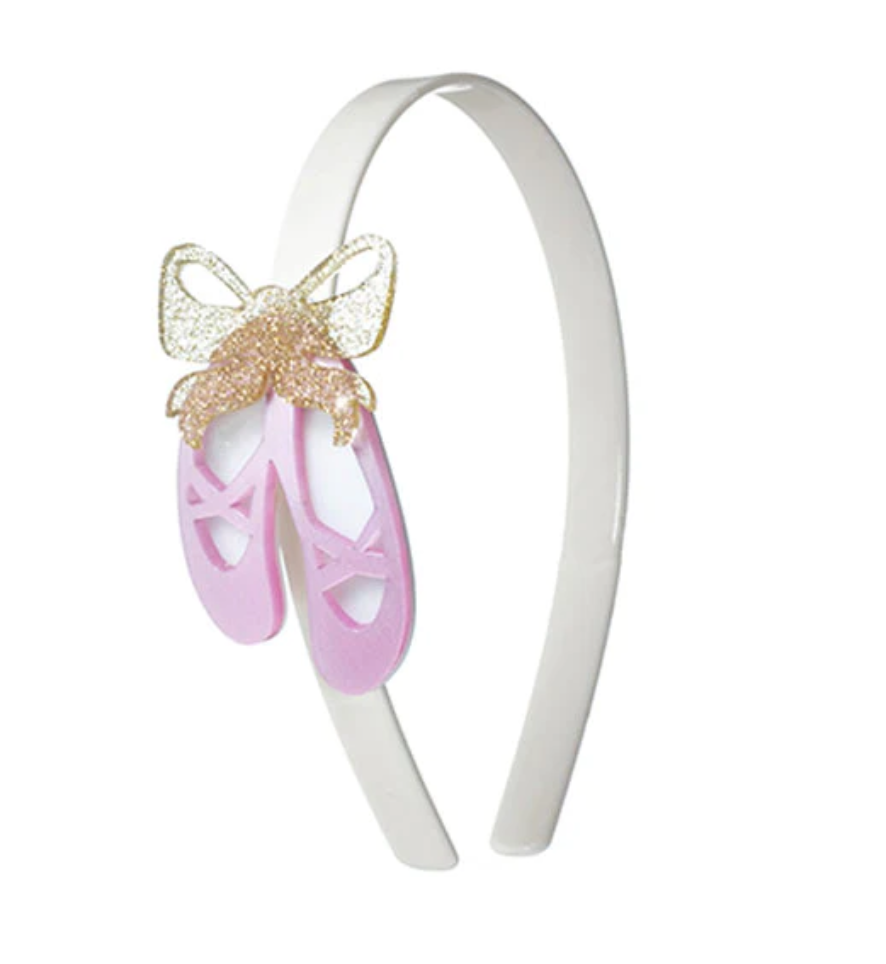 lilies&roses Ballet Slipper Satin Pink Headband