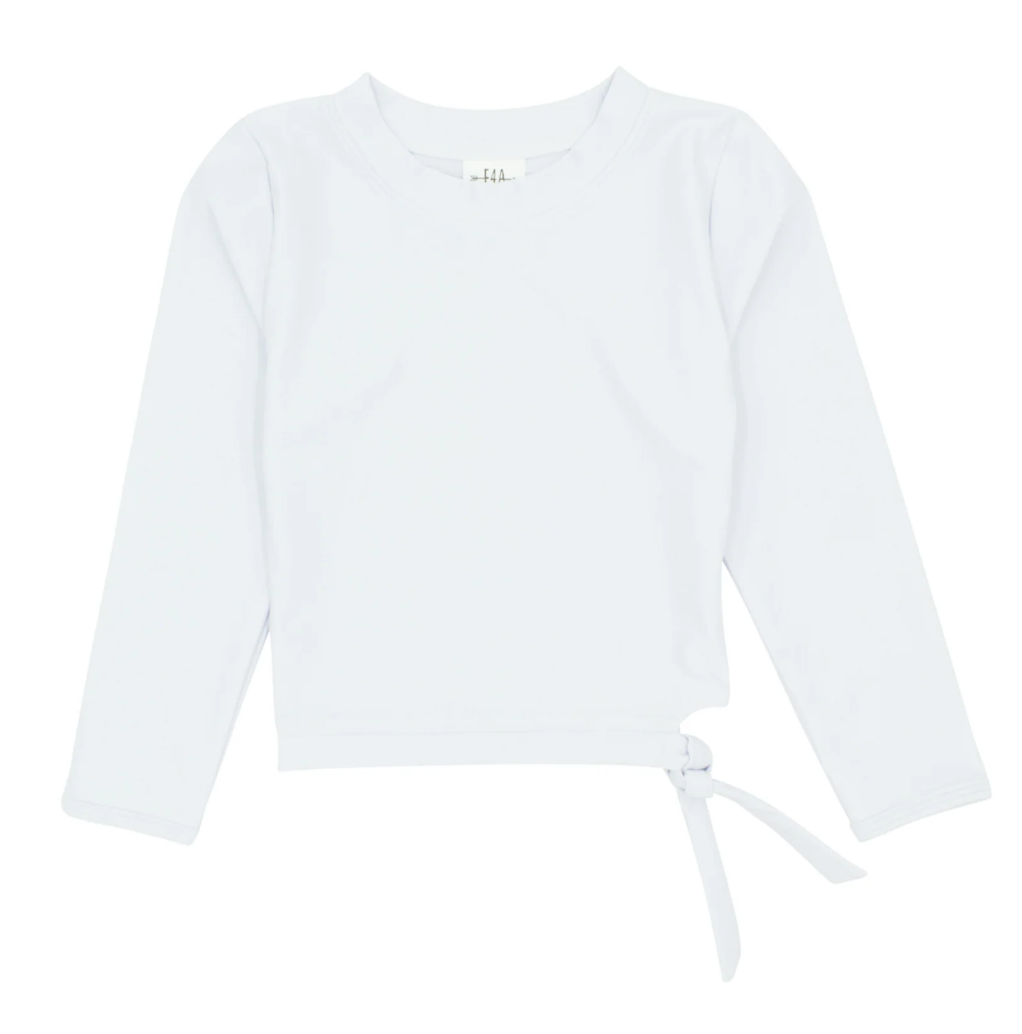 Feather 4 Arrow White Ocean Love Rash Top Feather 4 Arrow White Ocean Love Rash Top
