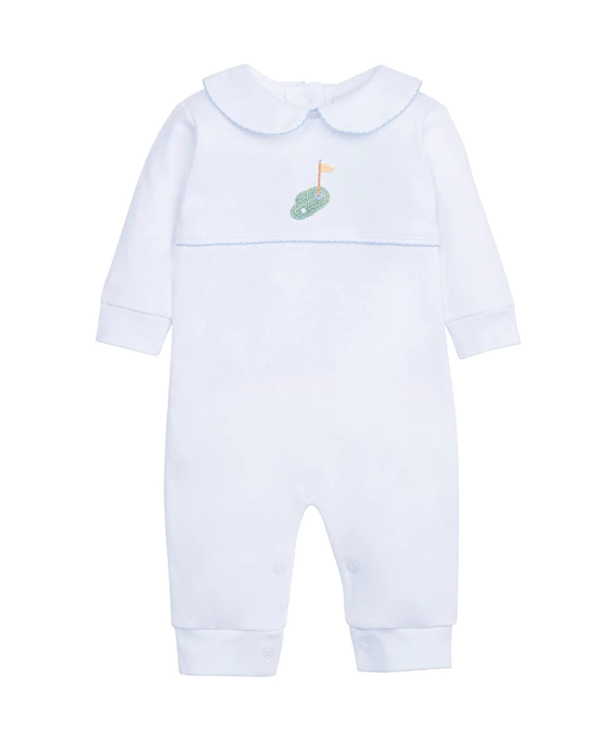Little English Golf Crochet Playsuit
