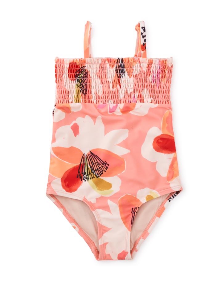 Tea Collection Floral Burst Smocked Swimsuit