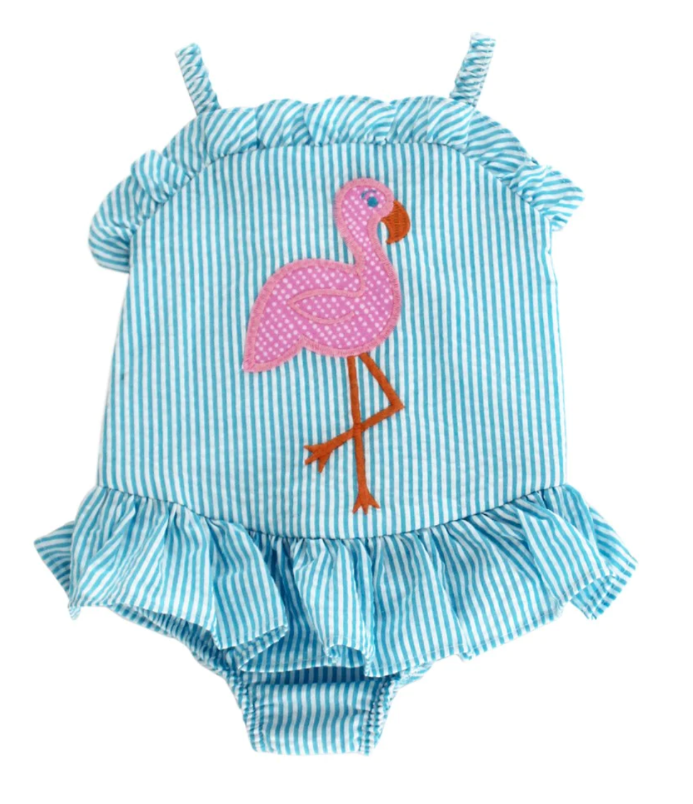 Bailey Boys Flamingo Ruffle Swimsuit Bailey Boys Flamingo Ruffle Swimsuit