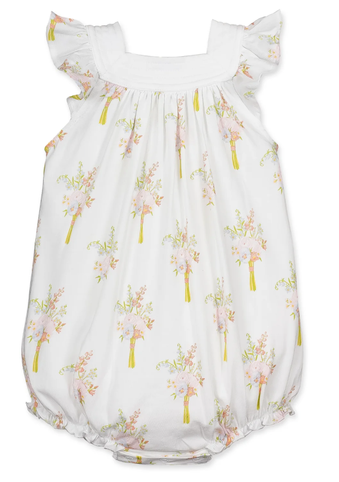 Feather Baby Cassidy Floral Square Neck Bubble