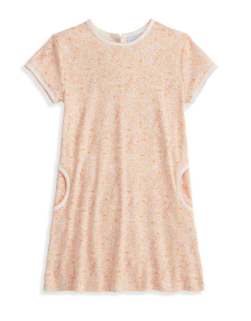 bella bliss Clementine Floral Clay Pima Dress