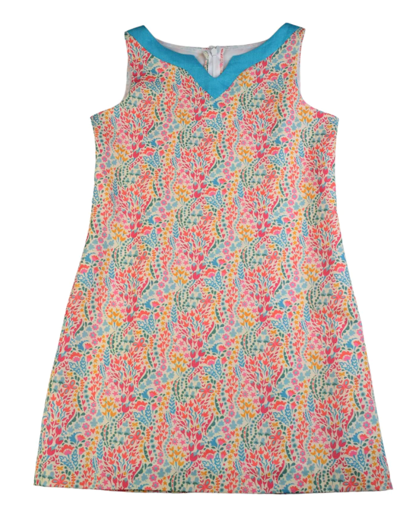 Maggie Breen Floral Print A Line Dress