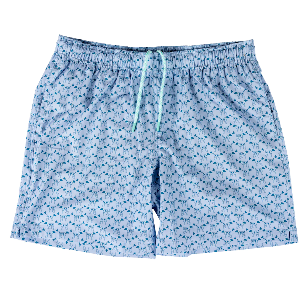 Southern Point Co. Light Blue Greyton Swim Trunk